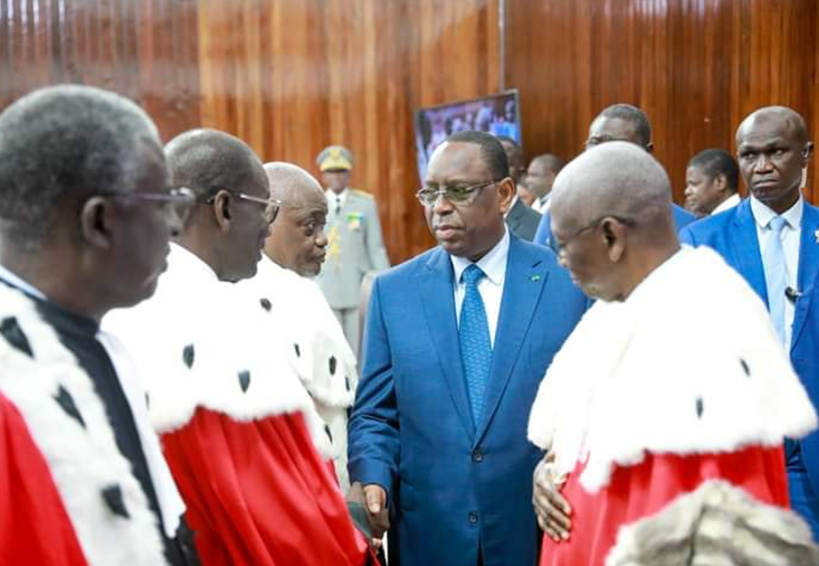 Rentrée des Cours et tribunaux : Macky Sall réitère son engagement à.....