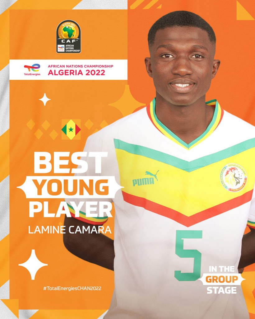 ​CHAN 2023: Lamine Camara élu meilleur jeune joueur des phases de groupe
