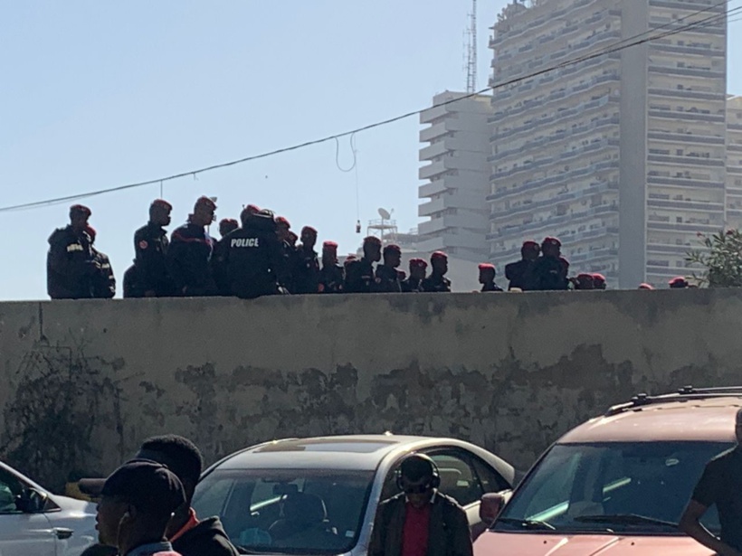 Procès Sonko- Mame Mbaye Niang : le tribunal et ses alentours fortement quadrillés Procès Sonko- Mame Mbaye Niang : le tribunal et ses alentours fortement quadrillés