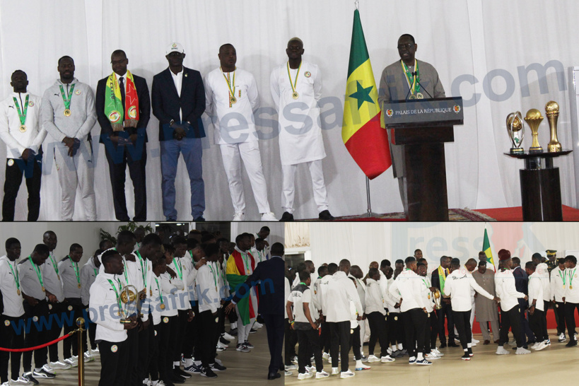Les deux délégations CAN Beach soccer et CHAN reçus en audience par le Chef de l’Etat, Son Excellence Macky Sall ( Images ) Les deux délégations CAN Beach soccer et CHAN reçus en audience par le Chef de l’Etat, Son Excellence Macky Sall ( Images )