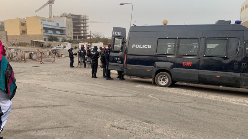 Procès Mame Mbaye Niang vs Sonko: le Tribunal de Dakar encore sous haute surveillance policière Procès Mame Mbaye Niang vs Sonko: le Tribunal de Dakar encore sous haute surveillance policière
