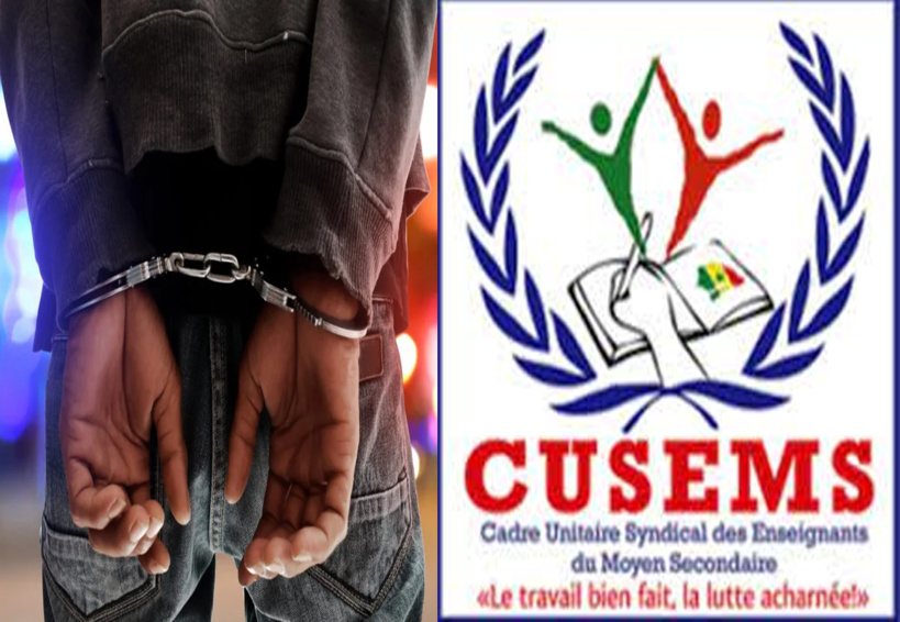 Arrestations d'élèves et d'enseignants : le Cusems exige leur "libération sans condition" et menace Arrestations d'élèves et d'enseignants : le Cusems exige leur "libération sans condition" et menace