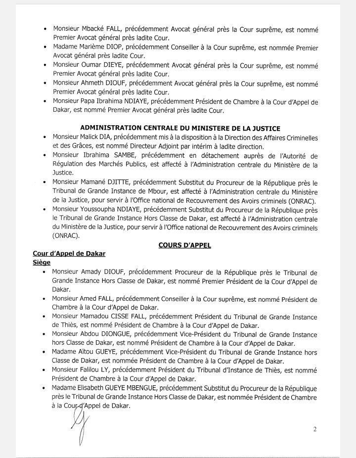 Vaste chamboulement à l'issue du Conseil supérieur de la magistrature (Documents)