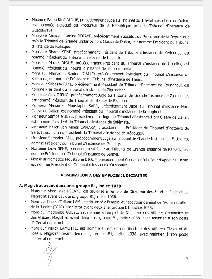 Vaste chamboulement à l'issue du Conseil supérieur de la magistrature (Documents)