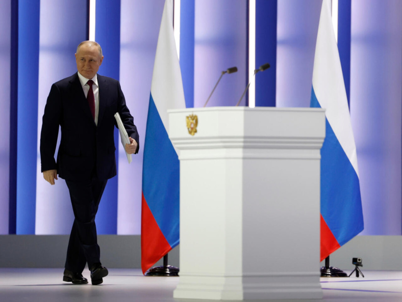 Dans son discours à la nation, Poutine accuse l'Occident de vouloir «en finir» avec la Russie Dans son discours à la nation, Poutine accuse l'Occident de vouloir «en finir» avec la Russie