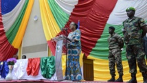 Discours de la présidente de transition, Catherine Samba-Panza, aux membres du Conseil national de la transition, à Bangui, le 6 mai 2014.