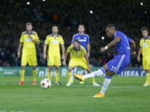 Sur penalty face à Maribo, Didier Drogba a marqué son premier but avec Chelsea depuis son retour au club cet été.