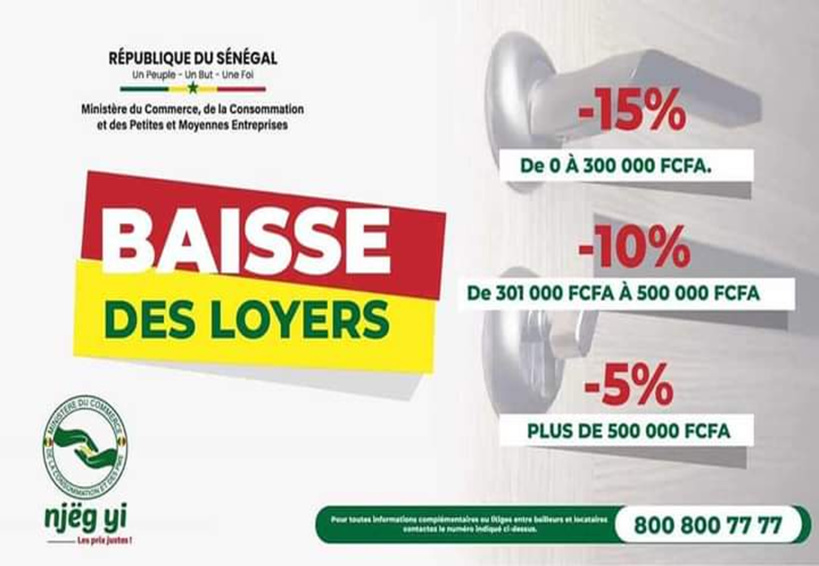 Baisse du loyer au Sénégal : voici les nouveaux tarifs fixés par Macky Sall (documents) Baisse du loyer au Sénégal : voici les nouveaux tarifs fixés par Macky Sall (documents)