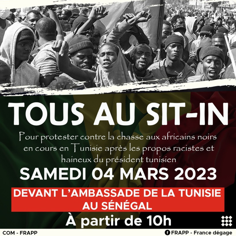Sénégal : les autorités interdisent un sit-in contre la traque de noirs en Tunisie Sénégal : les autorités interdisent un sit-in contre la traque de noirs en Tunisie