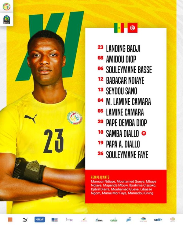 CAN U20-Sénégal-Tunisie : Voici le onze (11) de départ des "Lionceaux" CAN U20-Sénégal-Tunisie : Voici le onze (11) de départ des "Lionceaux"
