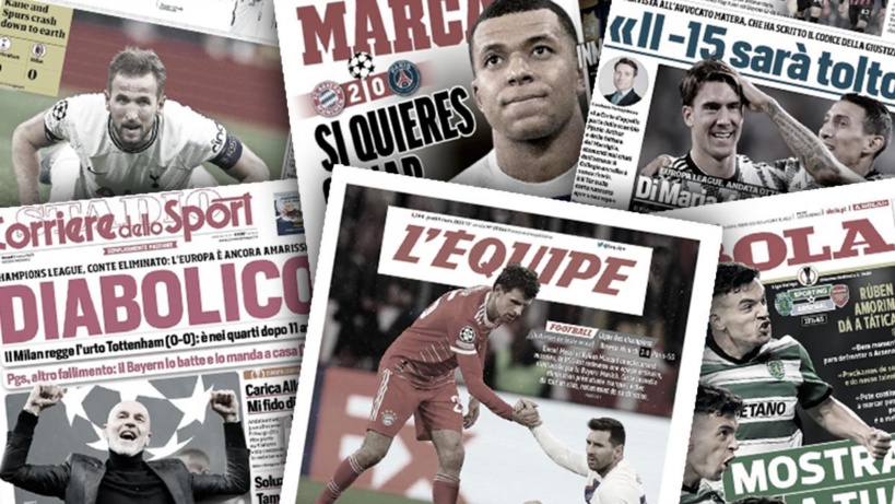 Toute l’Europe se régale de la débâcle retentissante du PSG, l’Allemagne jubile de la qualification du Bayern Munich