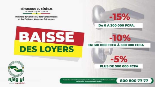 Loi sur la baisse du loyer au Sénégal: la Commission de régulation assaillie par plus de 400 plaintes Loi sur la baisse du loyer au Sénégal: la Commission de régulation assaillie par plus de 400 plaintes