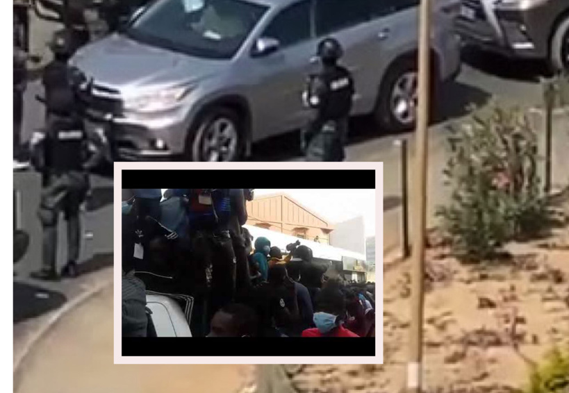 Mermoz : Situation confuse entre éléments de la gendarmerie et la sécurité de Sonko Mermoz : Situation confuse entre éléments de la gendarmerie et la sécurité de Sonko