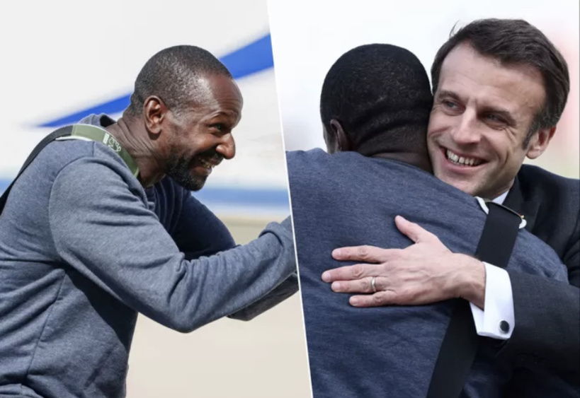 Olivier Dubois, ex-otage au Sahel, accueilli par Emmanuel Macron Olivier Dubois, ex-otage au Sahel, accueilli par Emmanuel Macron