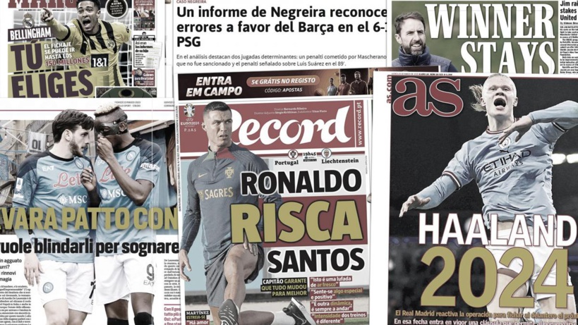 La sortie saignante de Cr7 sur le Portugal, le plan du Napoli pour garder Osimhen et Kvaratskhelia La sortie saignante de Cr7 sur le Portugal, le plan du Napoli pour garder Osimhen et Kvaratskhelia