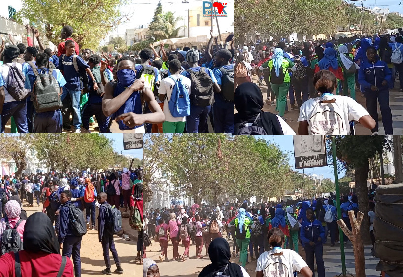Pour exiger la libération de leurs camarades arrêtés, les élèves délogent plusieurs écoles à Dakar (Vidéo)