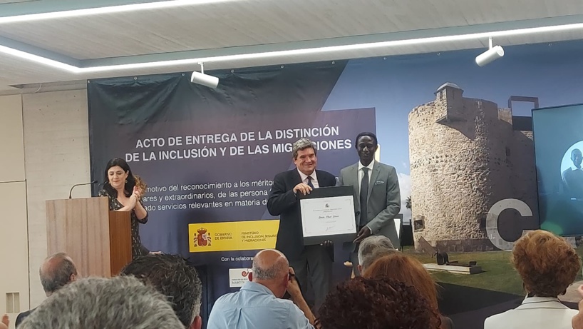 Migration : Un Sénégalais honoré par le gouvernement du Royaume d’Espagne Migration : Un Sénégalais honoré par le gouvernement du Royaume d’Espagne