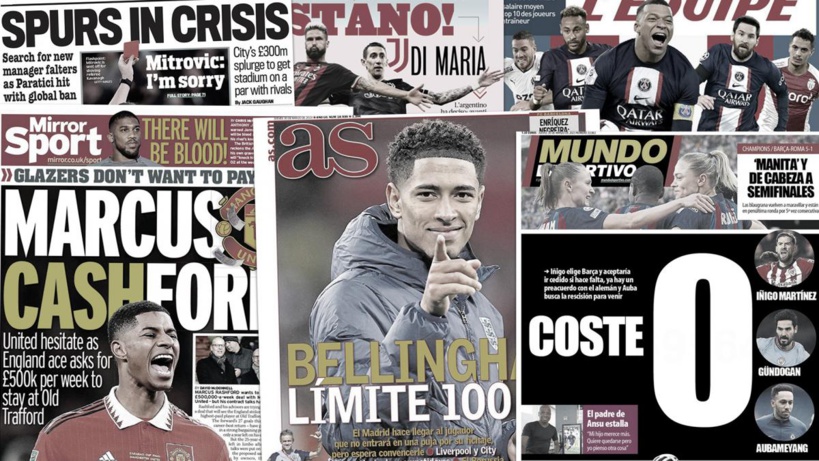 La folle demande financière de Marcus Rashford à Manchester United, les 3 recrues que vise le Barça pour zéro euro