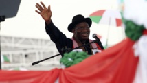 La reprise de la ville de Chibok par l'armée : un point positif pour le président Goodluck Jonathan, qui brigue un nouveau mandat. REUTERS/Afolabi Sotunde