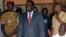 Le président par intérim du Burkina Faso, Michel Kafando, à Ougadougou, le 17 novembre 2014. AFP/ROMARIC HIEN
