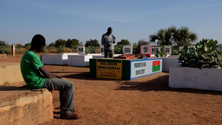 La tombe de Thomas Sankara au cimetière de Dagnoen de Ouagadougou, 22 novembre.