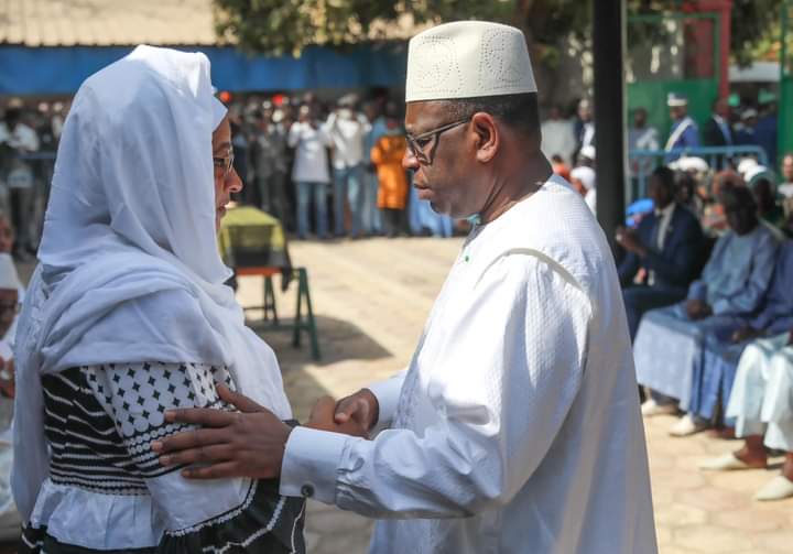 Macky Sall à la levée du corps de Ibrahima Sène du PIT