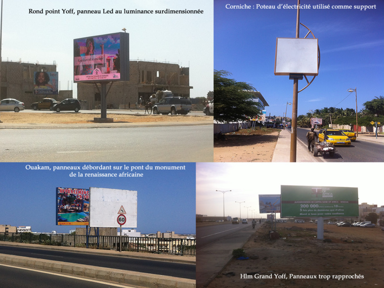 Panneaux publicitaire à Dakar : quand une nébuleuse installe l’anarchie et se sucre impunément Panneaux publicitaire à Dakar : quand une nébuleuse installe l’anarchie et se sucre impunément