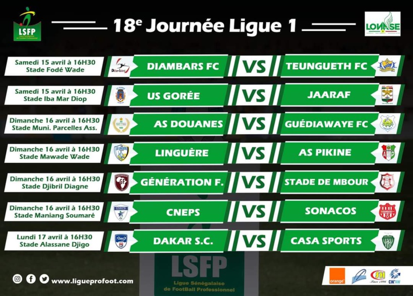 Ligue 1 : Diambars joue gros face à TFC, derby dakarois, US Gorée- Jaraaf