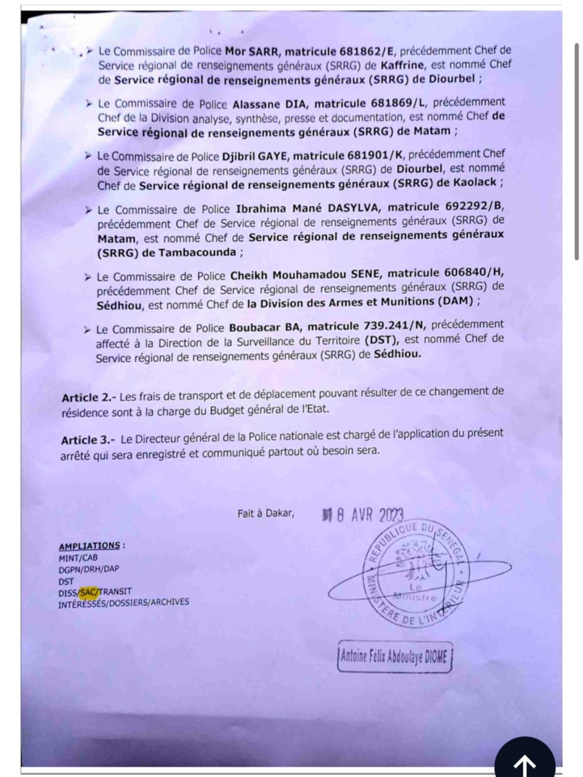 Vaste chamboulement au sein des Renseignements généraux (documents) Vaste chamboulement au sein des Renseignements généraux (documents)