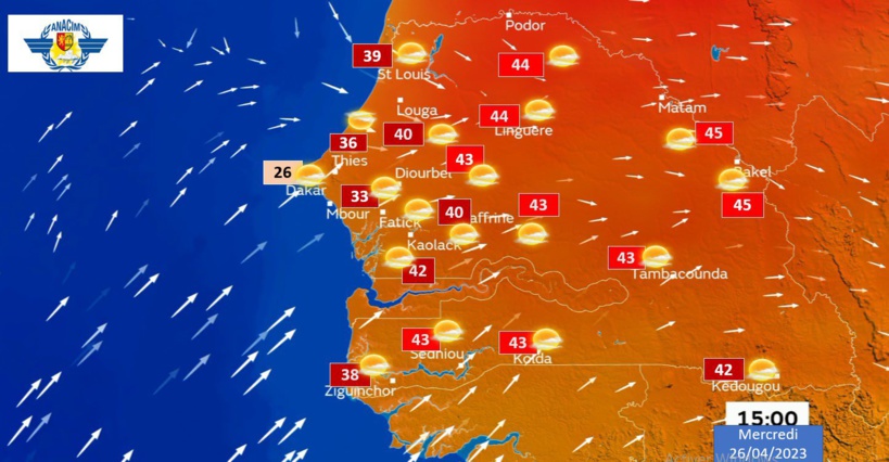 Alerte rouge ! La météo annonce des pics de 45 °C dans les régions Alerte rouge ! La météo annonce des pics de 45 °C dans les régions
