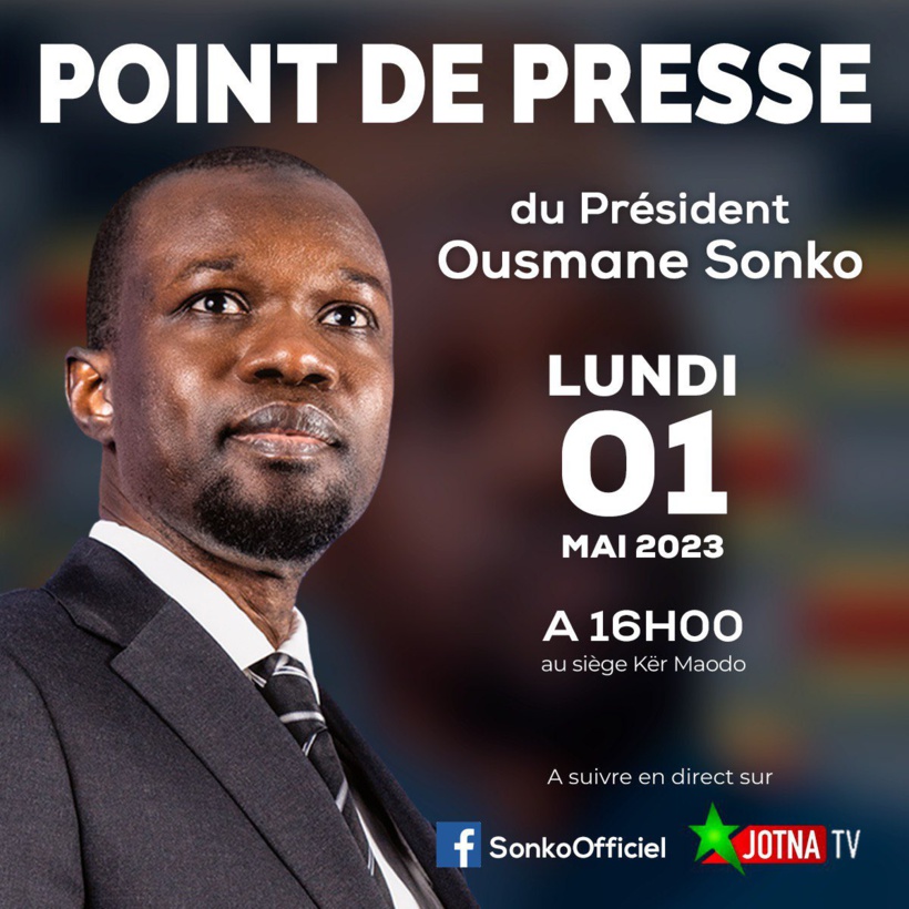 Le point de presse de Sonko décalé à 17 heures