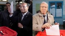 Le président sortant Moncef Marzouki (g), et le leader de Nidaa Tounes, Béji Caïd Essebsi (d) sont les deux candidats du second tour de l'élection présidentielle en Tunisie. REUTERS/Montage RFI
