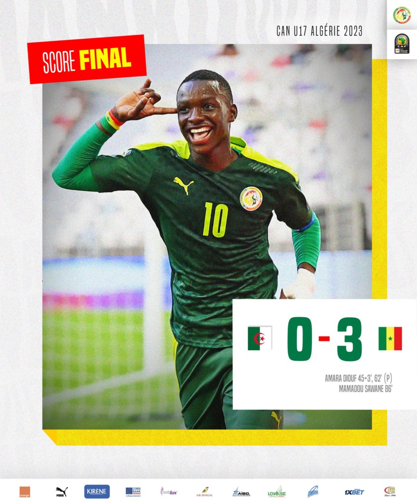CAN U17 : le Sénégal bat l’Algérie et se qualifie en quart de finale CAN U17 : le Sénégal bat l’Algérie et se qualifie en quart de finale