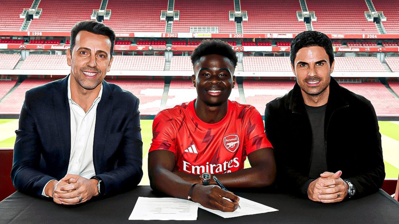 Arsenal: Bukayo Saka prolonge jusqu’en 2027 Arsenal: Bukayo Saka prolonge jusqu’en 2027