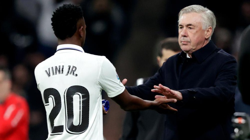 Carlo Ancelotti : « Vinicius Junior ne pense pas à partir, il aime le Real Madrid »
