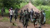 Rebelles de la LRA en septembre 2006 à la frontière entre le Soudan et la RDC. AFP PHOTO/STRINGER
