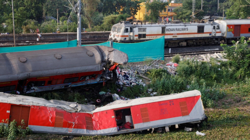 Catastrophe ferroviaire en Inde : le trafic a repris, le bilan humain revu à la baisse