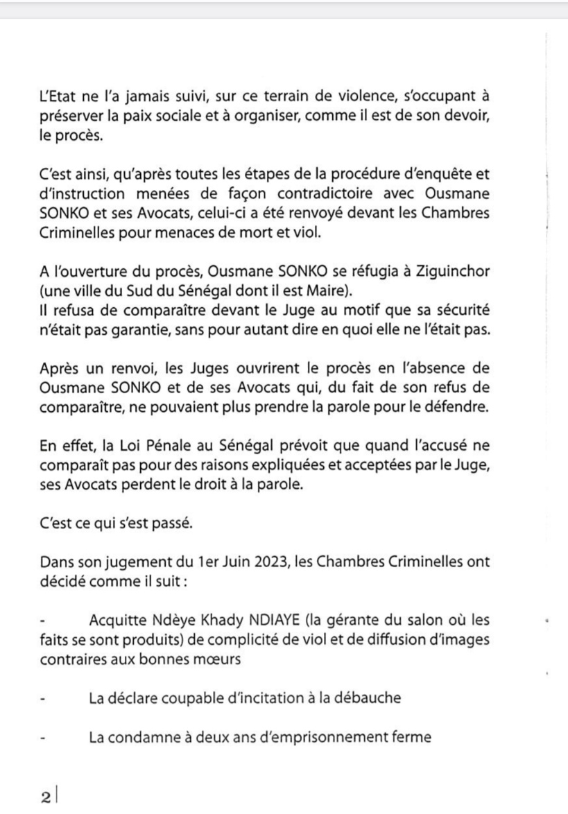 Sénégal : le gouvernement publie son livre blanc sur les manifestations du mois de juin Sénégal : le gouvernement publie son livre blanc sur les manifestations du mois de juin