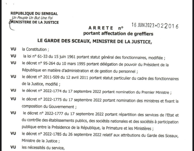 Me Ngagne Demba Touré affecté à Matam par le ministre de la Justice Me Ngagne Demba Touré affecté à Matam par le ministre de la Justice