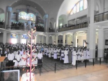 Pèlerinage national des Religieux du Sénégal au Sanctuaire Notre Dame du Sacré-Cœur de Ndiafatte, dans le diocèse de Kaolack Pèlerinage national des Religieux du Sénégal au Sanctuaire Notre Dame du Sacré-Cœur de Ndiafatte, dans le diocèse de Kaolack