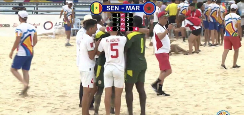 Finale Jeux africains Beach soccer: le Maroc bat le Sénégal au tirs au but Finale Jeux africains Beach soccer: le Maroc bat le Sénégal au tirs au but