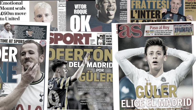 Le Real Madrid surprend le Barça et l’Espagne sur un gros dossier mercato, le Bayern toujours confiant pour Harry Kane