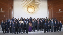 Les chefs d'Etat et de gouvernement de l'Union africaine, lors de la cérémonie d'ouverture du 24e sommet à Addis-Abeba, le 30 janvier 20154 AFP Photo / ZACHARIAS ABUBEKER