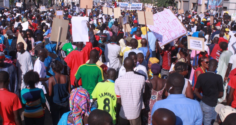 Le Mouvement "Xalass" dénonce les interdictions de marche Le Mouvement "Xalass" dénonce les interdictions de marche