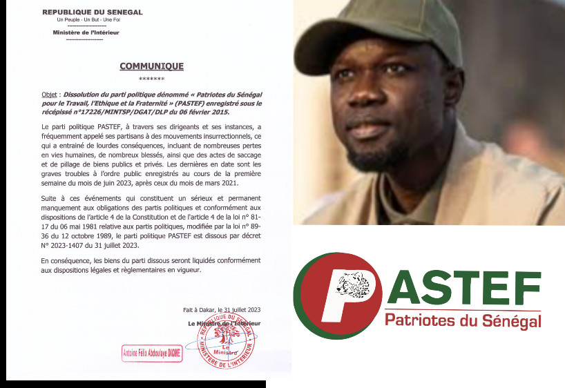 Urgent - Antoine Diome annonce la dissolution du parti de Ousmane Sonko (Document)