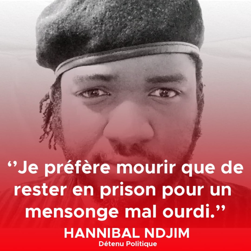 Je préfère mourrir que de rester en prison pour un mensonge mal ourdi. Par Hannibal Djim Je préfère mourrir que de rester en prison pour un mensonge mal ourdi. Par Hannibal Djim