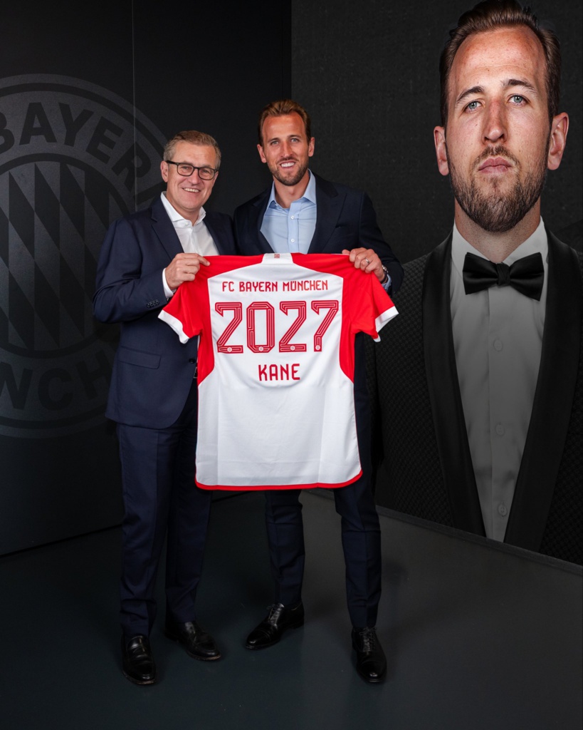 Le Bayern officialise l’arrivée de Harry Kane Le Bayern officialise l’arrivée de Harry Kane