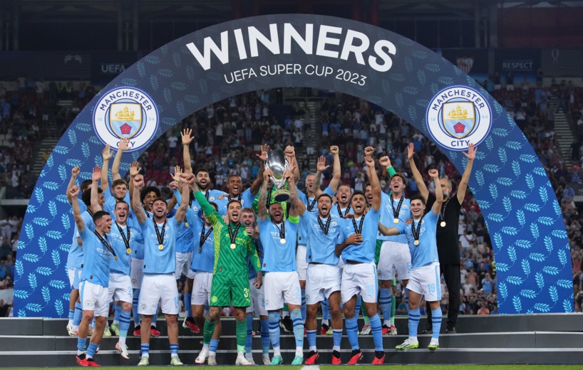Manchester City remporte la Supercoupe d'Europe Manchester City remporte la Supercoupe d'Europe