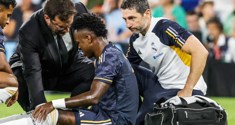 Real Madrid dévoile la nature de la blessure de Vinicius Real Madrid dévoile la nature de la blessure de Vinicius