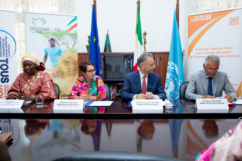 Egalité des sexes et l’autonomisation des femmes : signature d’accord de près d’un milliard entre l’AICS et ONU Femmes